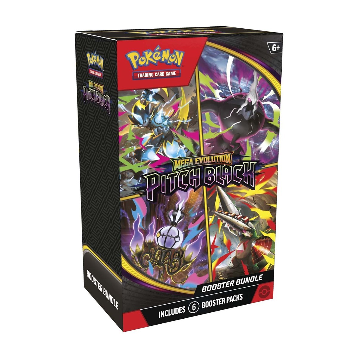 Pokémon Trading Card Game Mega Evolution Pitch Black booster bundle box including six booster packs
